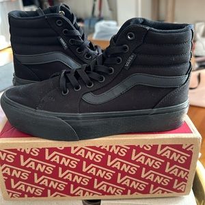 Vans Black Ankle Sneakers Size 7M